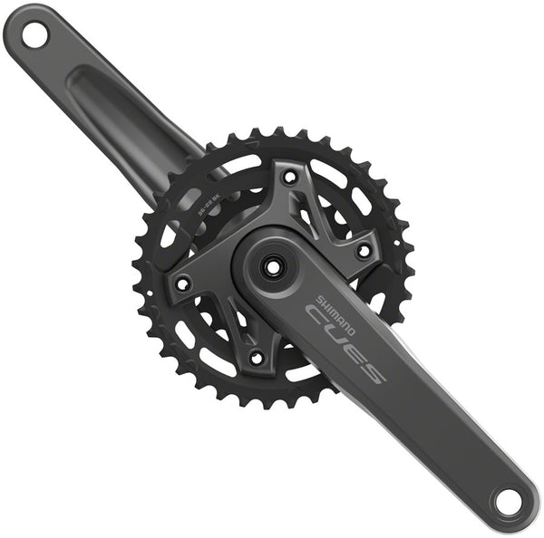 Shimano CUES FC-U6000-2B Crankset - 170mm 9/10/11-Speed 36/22t Asymmetric 96 BCD Hollowtech II CL 3mm Outboard BLK