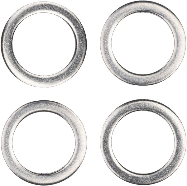 Promax Pedal Washers - Silver Bag of 4