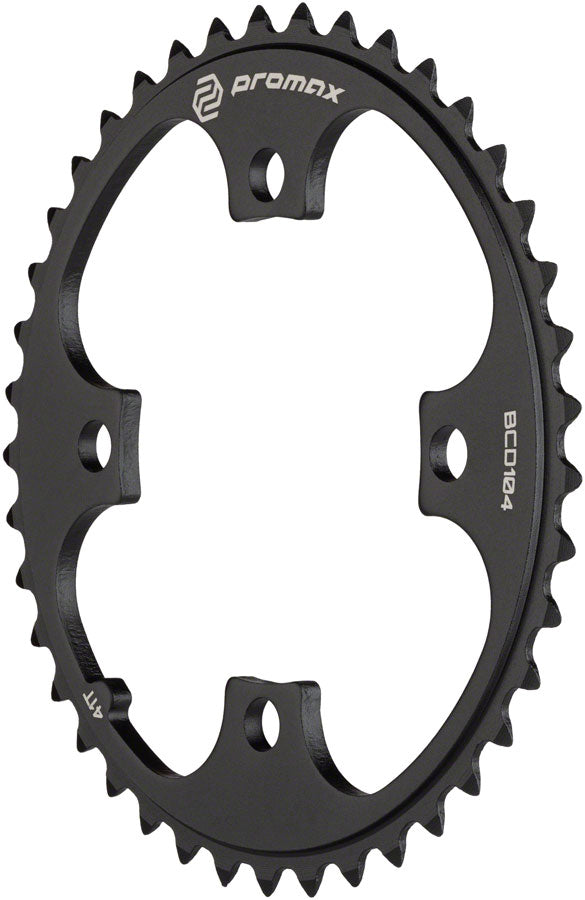 Promax 4-Bolt Chainring - 41t 104 BCD Black